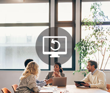 Professional team collaborating