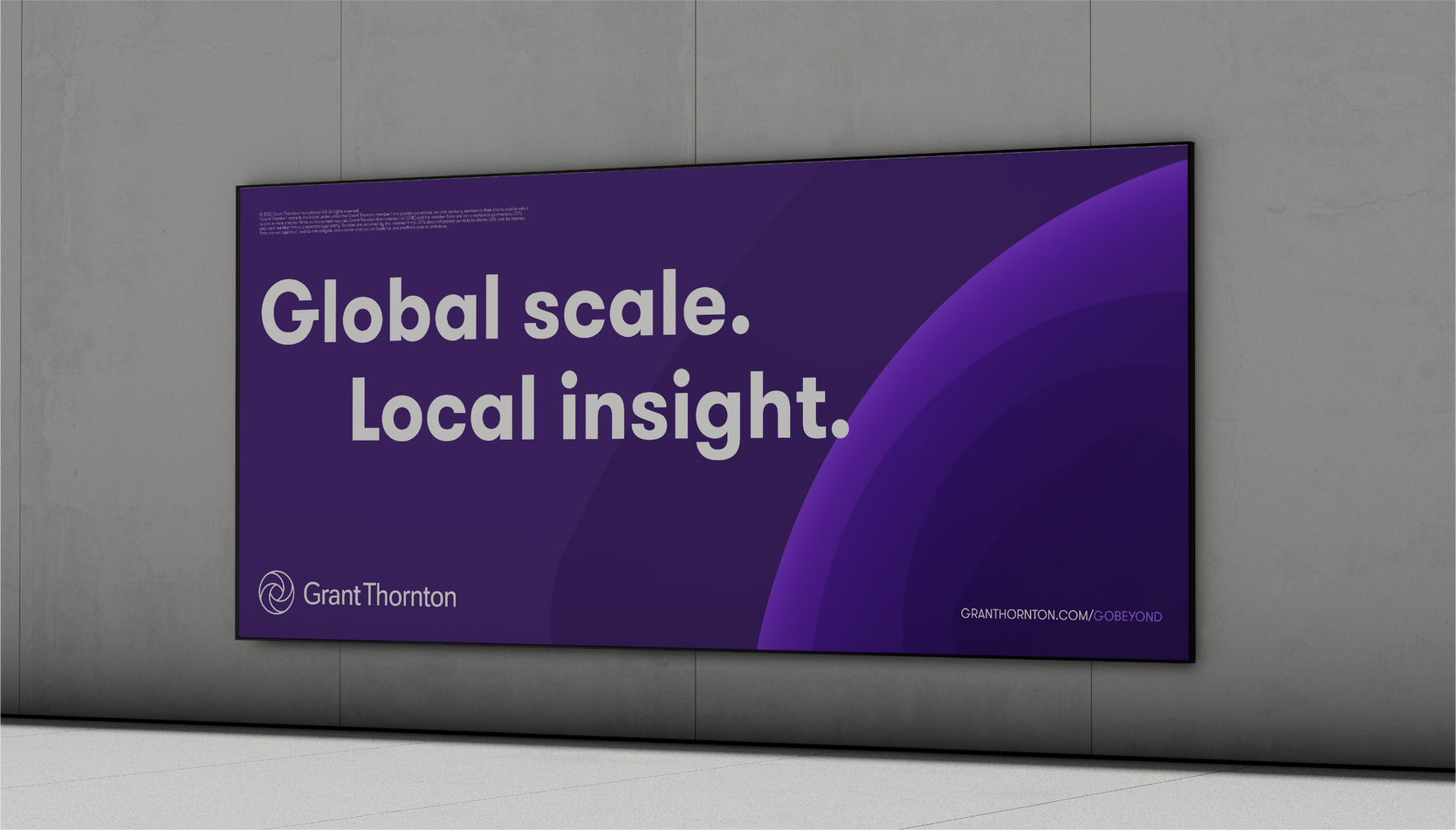 Global scale local scale banner