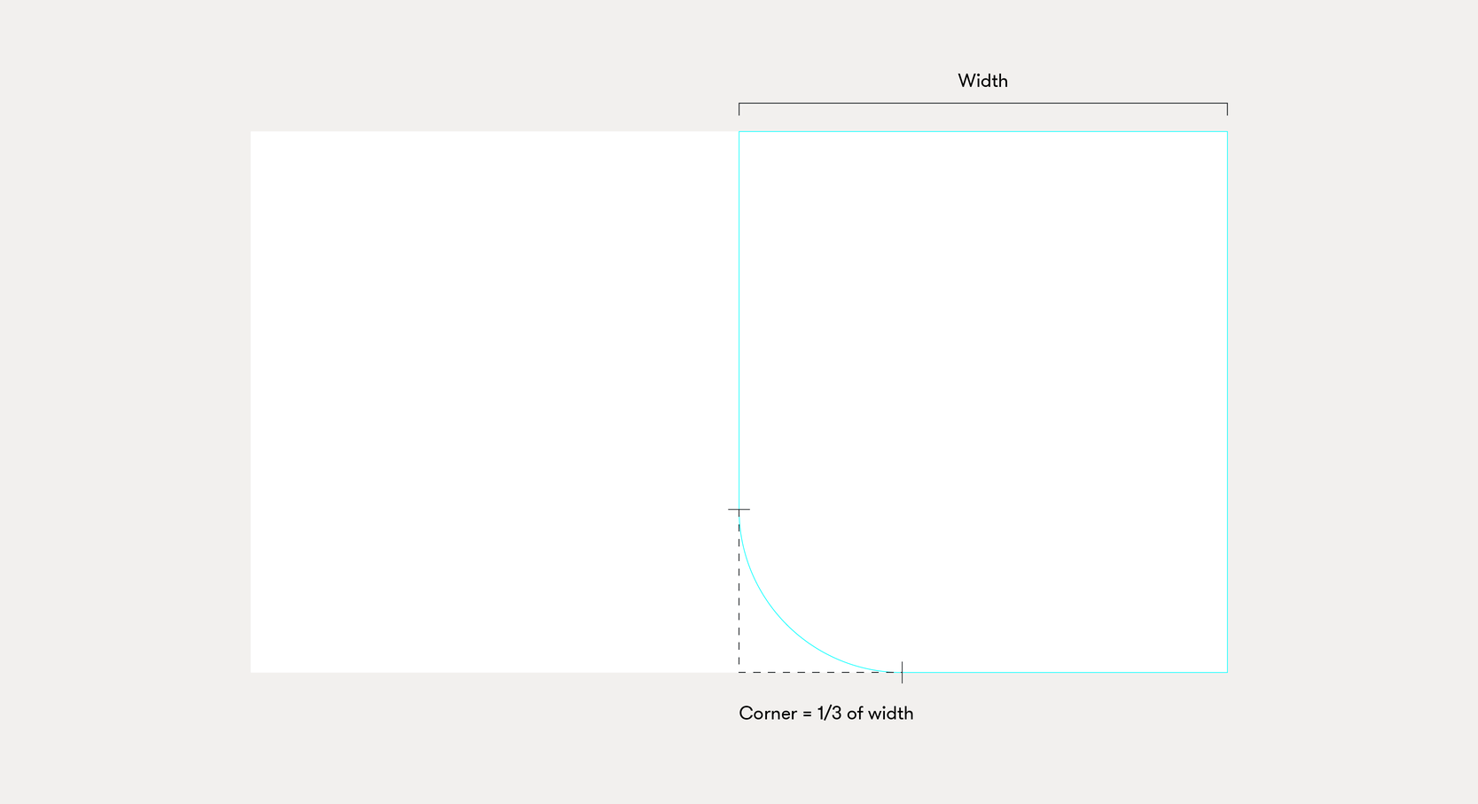 The cropped holding shape is solely used as an image container.