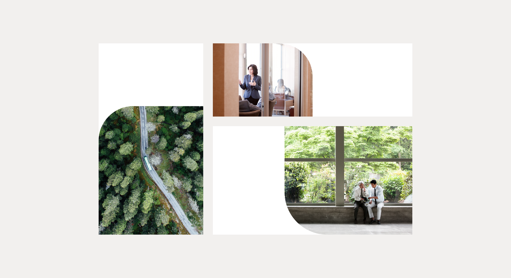The cropped holding shape is solely used as an image container.