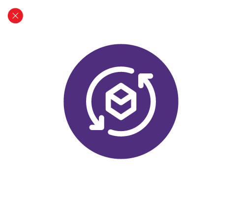 Fill rounded circle