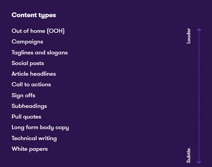 Content types